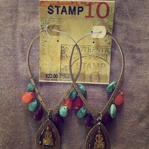 Stamp 10 Antique Earrings